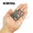 Karta na prežitie BLACK 11v1 Survival Card Stainless Steel