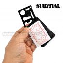 Karta na prežitie BLACK 11v1 Survival Card Stainless Steel