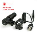 Laser Red Center Point Mount Rail 11mm + 21mm