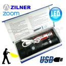 Taktické LED sviedidlo ZILNER USB Tactical Pocket Zoom 1017