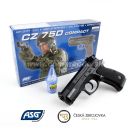 Airsoft Pistol CZ 75D Black Compact ASG HopUp 6mm