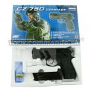 Airsoft Pistol CZ 75D Black Compact ASG HopUp 6mm