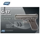 Airsoft Pistol G17 Glock KWA ASG Black GBB 6mm