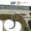 Airsoft Pistol CZ 75D FDE Compact ASG HopUp 6mm