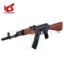Airsoft Rifle ICS AK74 MAR WOOD Fixed Stock AEG 6mm DEKORAČNÁ ZĽAVA