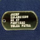 Dog Tag ID 2x Gold známka + retiazka