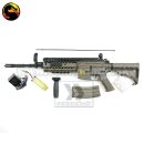 Airsoft Dragon Guns DG05 Tan M4 RIS Metal AEG 6mm