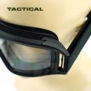 Taktické okuliare Combat X Black Glasses Clear číre