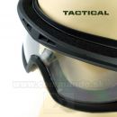 Taktické okuliare Combat Black Glasses s troma zorníkmi
