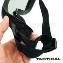 Taktické okuliare Combat Black Glasses s troma zorníkmi