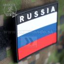 Russian Federation Flag - viacfarebná 3D nášivka PVC