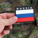 Russian Federation Flag - viacfarebná 3D nášivka PVC