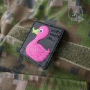 Pink Duck - Don´t touch my ... 3D nášivka PVC