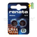 LR44 AG13 1,5V 2ks Alkaline Battery Renata