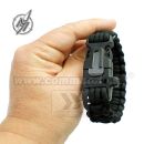 Obrázok 2. Albainox Survival Black Paracord náramok s kresadlom