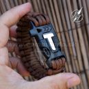 Obrázok 9. Albainox Survival Coyote FDE Paracord náramok s kresadlom