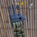 Obrázok 1. Albainox Survival Green Paracord náramok s kresadlom