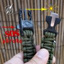 Obrázok 2. Albainox Survival Green Paracord náramok s kresadlom