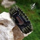 Obrázok 4. Albainox Survival Green Paracord náramok s kresadlom