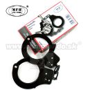 Putá na ruky čierne s dvoma kľúčmi HandCuffs Black