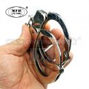 Putá kovové De Luxe niklované Handcuffs Nickel