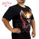 Tričko Skull Motorcycles Wings Rock Chang 4418 T-Shirt