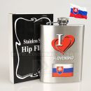 Likérka ploskačka I Love Slovensko 8oz 0,24 Litra Hip Flask