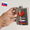 Likérka ploskačka I Love Slovensko 8oz 0,24 Litra Hip Flask