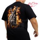 Tričko Skull in the Flame Motorcycles Rock Chang 4443 T-Shirt