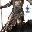 Poseidon a trojzubec starogrécky boh 21cm soška 708-7315