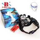 Čelovka X-Bal 4XPE T6 2x18650 USB Headlamp 20081