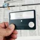 Mini Kartová Lupa s LED svetlom Kasper Pocket Magnifier 431500