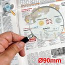 Lupa 90mm Glass Magnifying 33419 Albainox