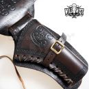 Western opaskové púzdro pre revolver 120cm 100-703