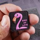 Bird of Love 3D nášivka PVC JTG 3x3cm