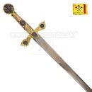 Templársky meč Sword Gold Templar Toledo Imperial 32110