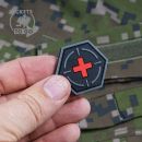 Medic Tactical RED 3D nášivka PVC JTG Hexagon