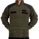 Obrázok 6. Polícia Hi-Q Flisová bunda olivovo zelená s nášivkami