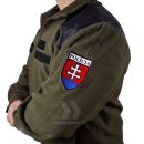 Obrázok 1. Polícia Hi-Q Flisová bunda olivovo zelená s nášivkami