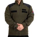 Obrázok 3. Polícia Hi-Q Flisová bunda olivovo zelená s nášivkami