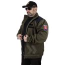 Obrázok 8. Polícia Hi-Q Flisová bunda olivovo zelená s nášivkami