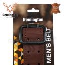 REMINGTON kožený opasok 130cm hnedý Mens Belt