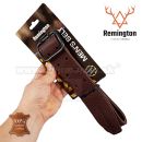 REMINGTON kožený opasok 115cm hnedý Mens Belt