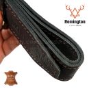 REMINGTON kožený opasok 115cm čierny Mens Belt