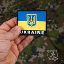 Ukrajina UKRAINE Flag - viacfarebná 3D nášivka PVC