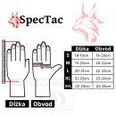SpecTac SPECTRE X1 taktické rukavice s dlaňou z pravej kože