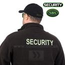 Security SBS Bunda flisova zelená neónová výšivka Jacket Fleece