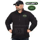 Security SBS Bunda flisova zelená neónová výšivka Jacket Fleece