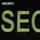 Security SBS Bunda flisova zelená neónová výšivka Jacket Fleece