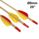 Šíp drevený 29" ostrý hrot pre luk Ø8mm 1ks Wood Arrow